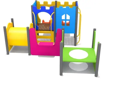 Mini Playground Low-poly 3D model