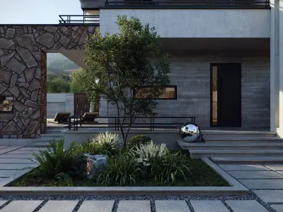 Cube Villa 3D model