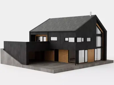 House Low-poly 3D model
