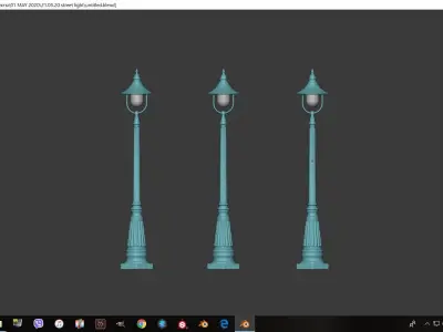 STREET LIGHT Low-poly 3D model