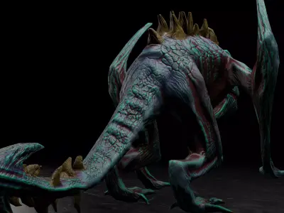 Monster Cave Low-poly 3D model purchase