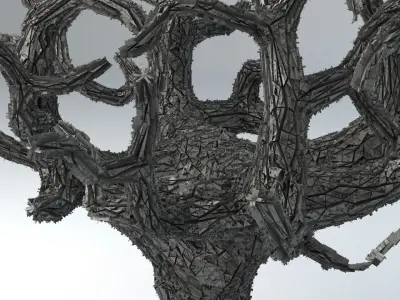 Sci-Fi Shapes - The Tree of Eternity Low-poly 3D model