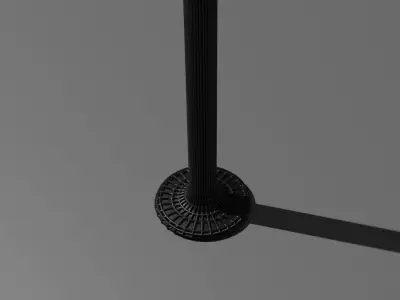 black white lamp 3D model