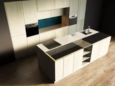 3-Kitchen3 texture 1 3D model