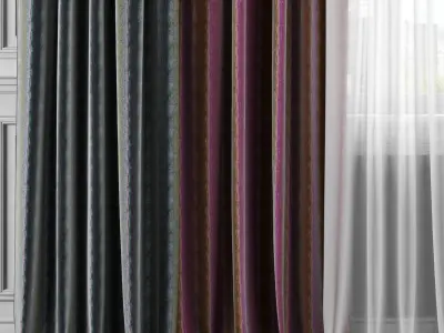 Curtain Set 324 3D model