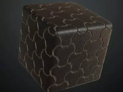 Sci-Fi Tactical Plated Armor PBR Seamless Texture