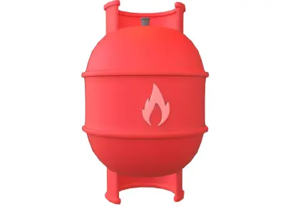 LPG Tank Icon V1 004 Low-poly 3D model