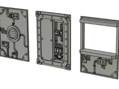 Modular Armoured Container 3D print model
