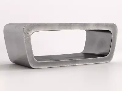 O Bench three concrete side tables 3D model