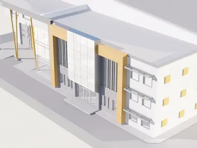 warehouse Low-poly 3D model