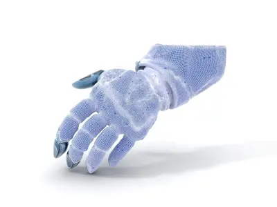 Futuristic Robotic Hand Model Pack Low-poly 3D model