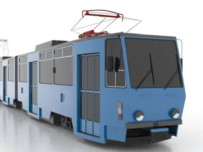 Tatra KT8D5SU Low Low-poly 3D model