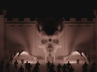 EDM Stage Design 3D model 3D model