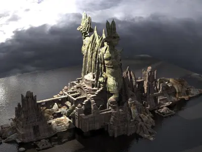 Hidden Atlantis Entrance 2 3D model