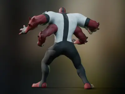 Fourarms from Ben 10 Low-poly 3D model