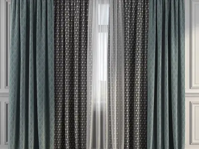 Curtain Set 286 3D model