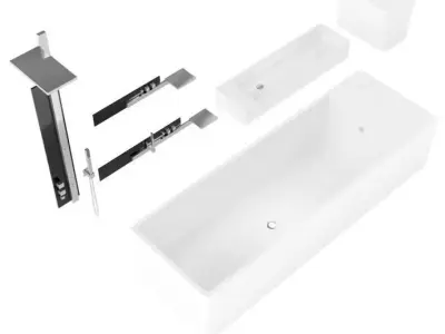 Bathroom Fixture Set 3D model
