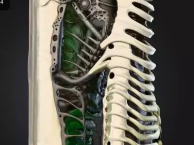 Modular Alien Tech Component beam 3D model