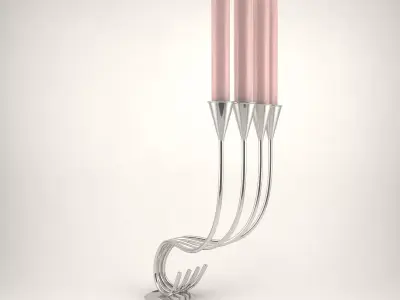 Silver Candlestick 3D model
