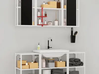 Bathroom furniture enhet 3D model