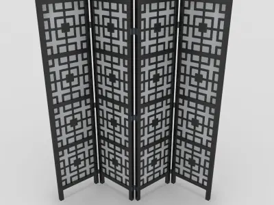 Room Divider 04 3D model