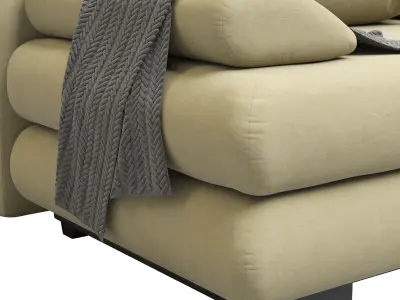 Leni Leny Velvet Sofa 3D model