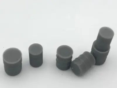 HO Set of 3 drum barrels train model  3D print model