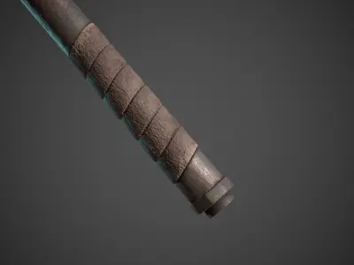 Iron Pipe weapon Low-poly 3D model