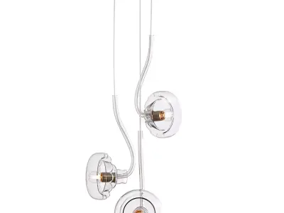 Ikebana 3-Light Pendant Lamp by Romani Saccani Architetti 3D model