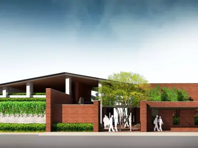 PUBLIC BUILDING AND HOTEL 3D model