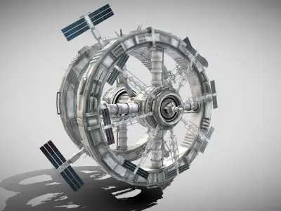 Space Station Low-poly 3D model