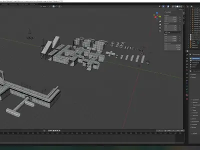 Make your own space station - Extended Average Low-poly 3D model