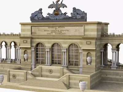 Gloriette Cafe Austria 3D model