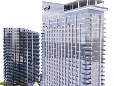 Brickell centre  Miami 3D model