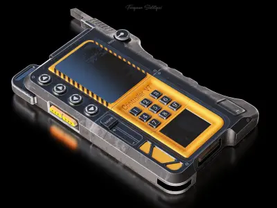 Sci-Fi Controller V7 Low-poly 3D model