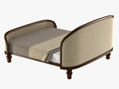 Custom made classic bed 3D model