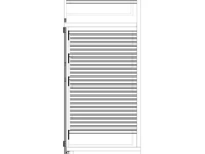 commode 2 wooden cabinet with doors and drawers 3D model