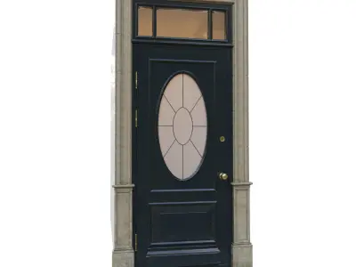 Entrance classic door 12 3D model