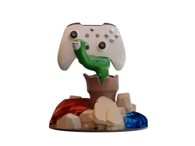 Zombie Hand Controller stand 3D print model