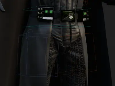 Darth Vader 3D Model Revenge of the Sith Rigged PBR Blender FBX Low-poly 3D model