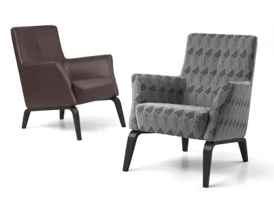 Palio Armchair Low 3D model