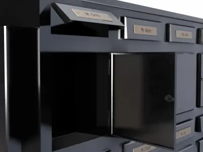 The big mailbox Low-poly 3D model