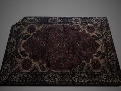 Simple low-poly carpet Low-poly 3D model