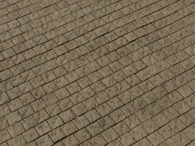 Hand-Cut Sandstone Pavers PBR Texture Texture