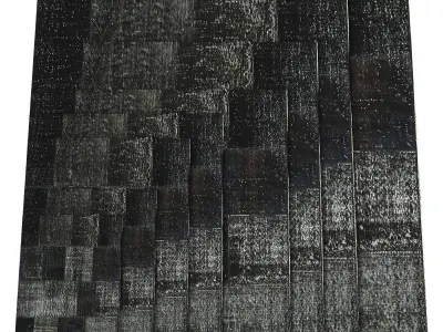  Turkish Patchwork Rugs Low-poly 3D model