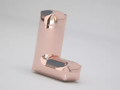 L Balloon Copper 3D model