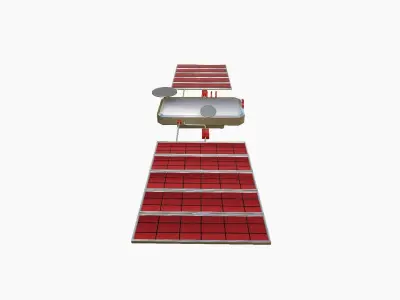 Satellite I10 China - SciFi Space Design Low-poly 3D model