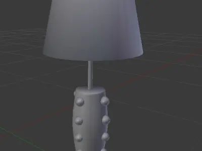 Table lamp mesh Low-poly 3D model