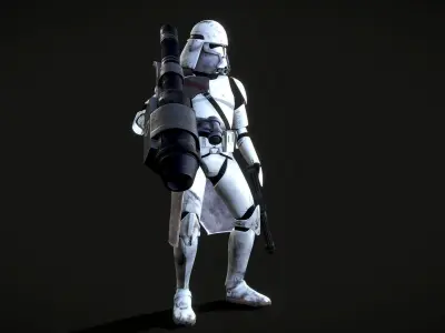 Clone heavy trooper phase 2 Low-poly 3D model