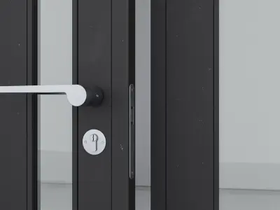 Aluminium door 210 3D model